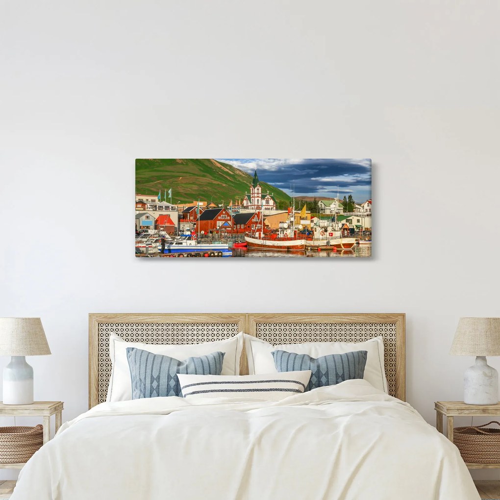 Obraz - Húsavík (120x50 cm)