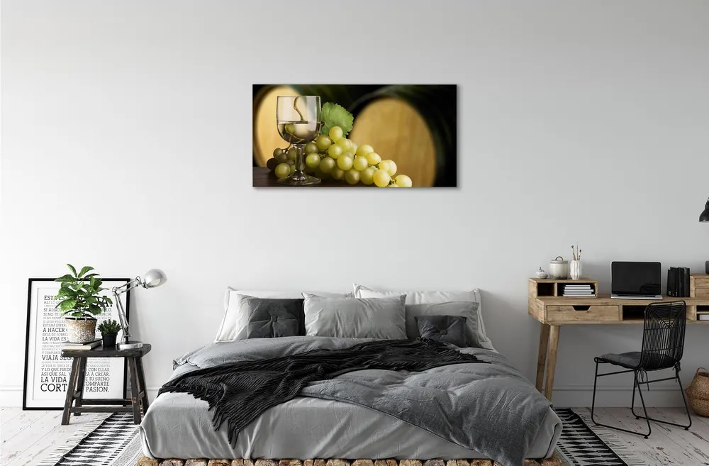 Obraz canvas Poháre hroznového suda 140x70 cm