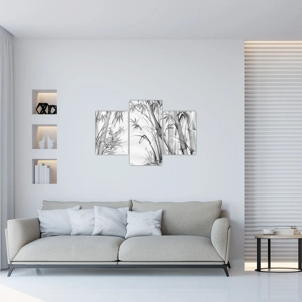 Obraz - Bambusový les (90x60 cm)