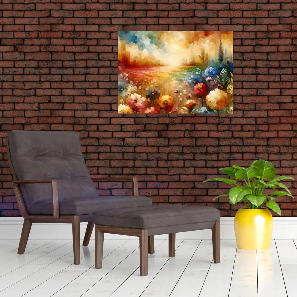 Obraz - Pestrofarebná lúka (70x50 cm)
