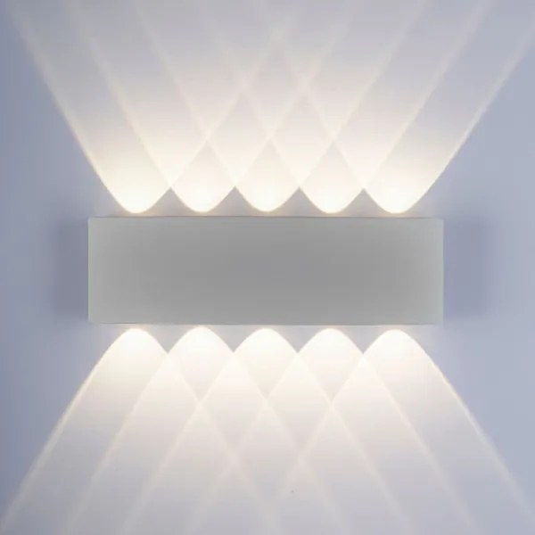 Paul Neuhaus 9489-21- LED Vonkajšie nástenné svietidlo CARLO 10xLED/0,8W/230V IP54
