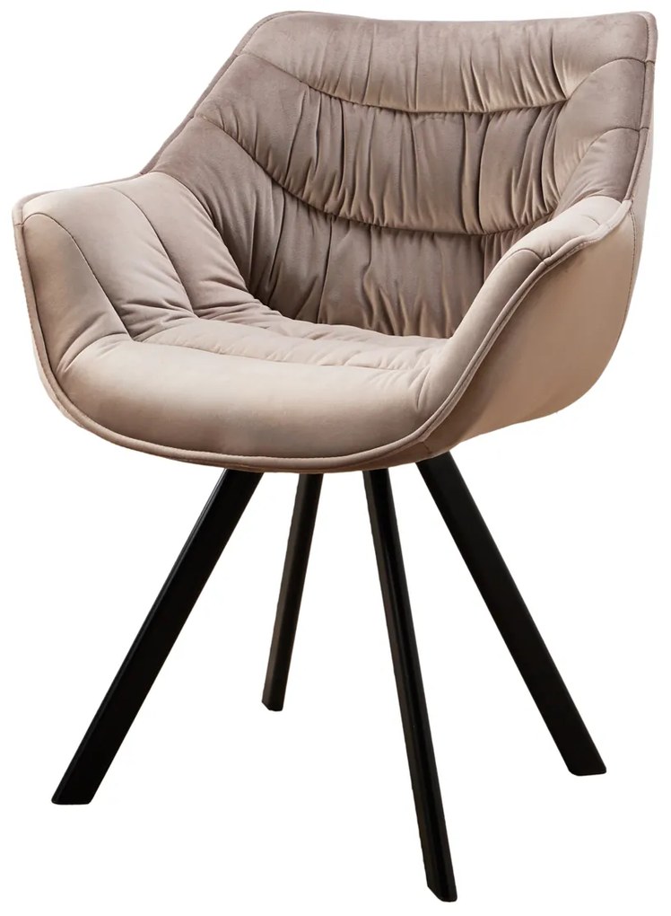 Stolička The Dutch Comfort velvet greige
