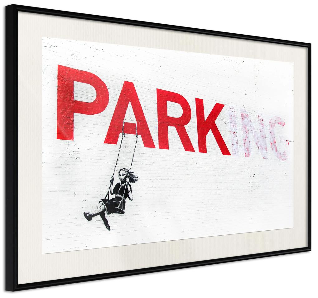 Artgeist Plagát - Park-ing [Poster] Veľkosť: 60x40, Verzia: Čierny rám s passe-partout
