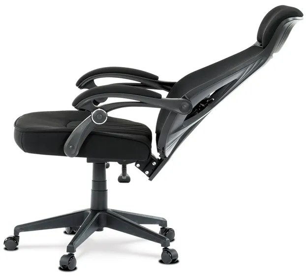 Autronic BONTEC Kancelárska stolička, hojdací mechanizmus, čierna sieťovina, KA-Y309 BK Farba: Čierna