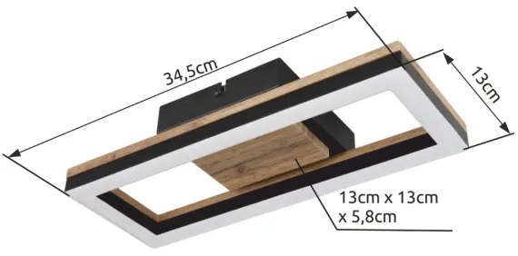 Brilagi - LED Stropné svietidlo AXIS LED/12W/230V