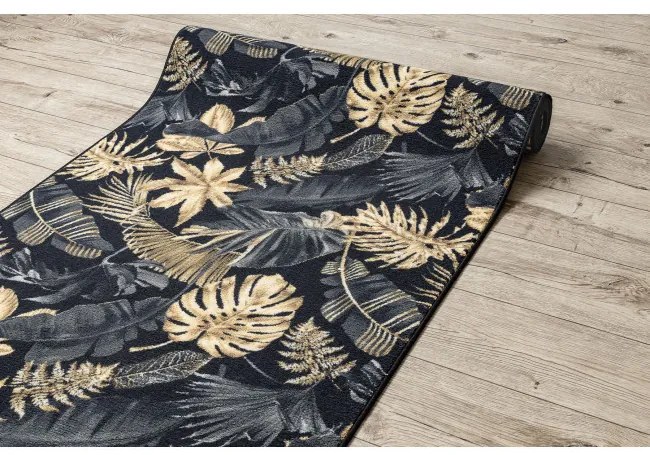 Protišmykový behúň MONSTERA Listy zlatý - Výpredaj