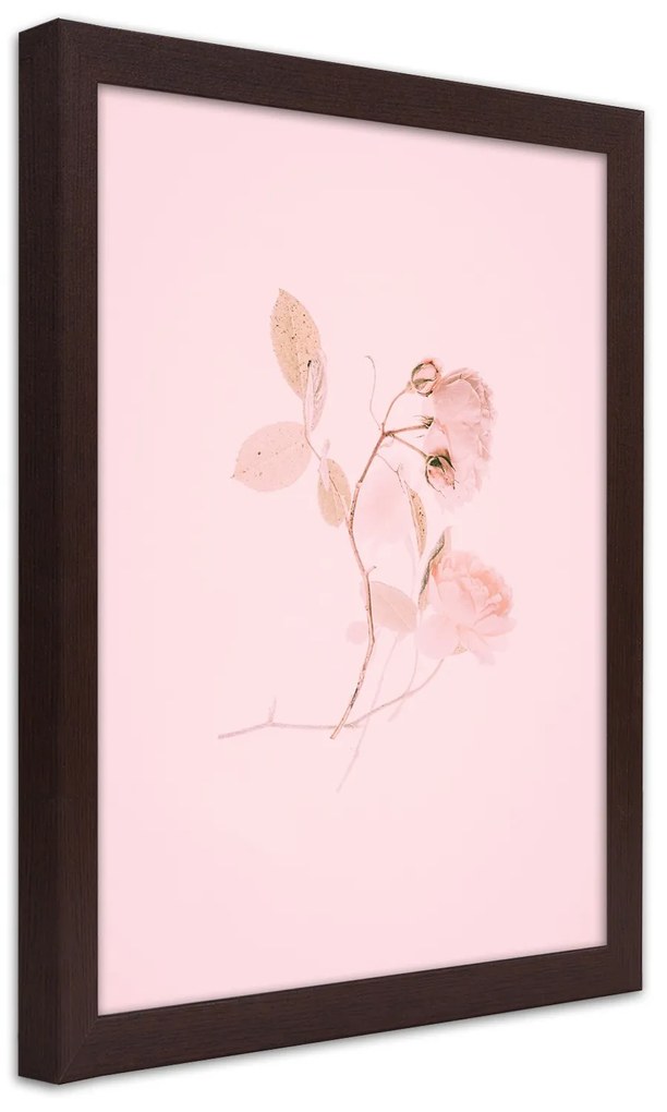 Gario Plagát Pastelová vetvička Farba rámu: Bez rámu, Rozmery: 30 x 45 cm