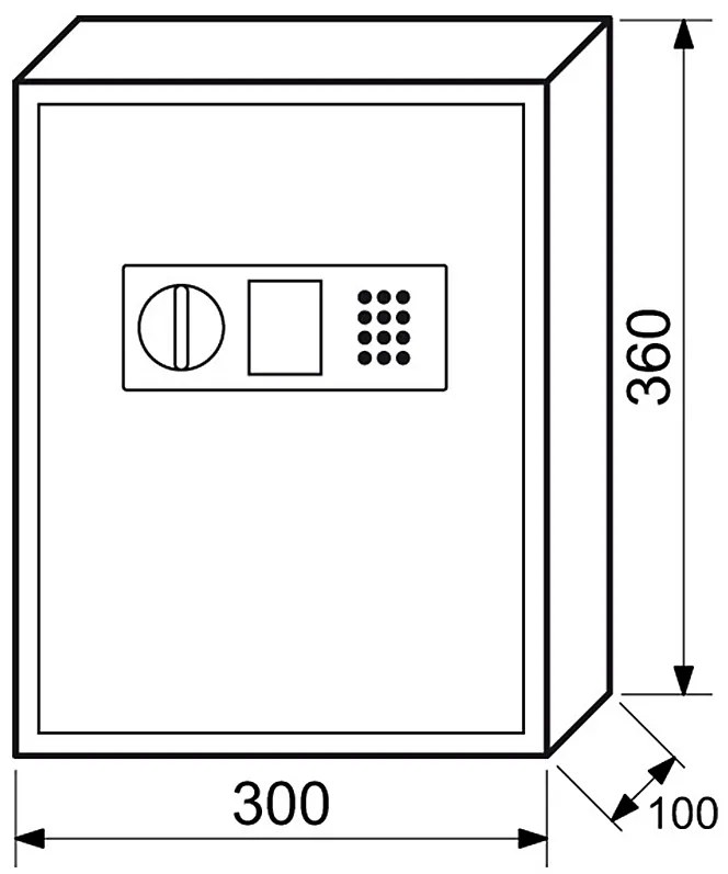 Oceľový sejf na kľúče RICHTER KS.48 – 48 hákov, RICHTER bílá