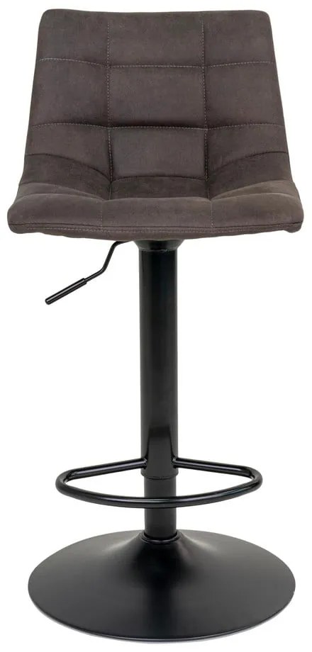 Tmavosivé čalúnené barové stoličky v súprave s nastaviteľnou výškou 2 ks (výška sedadla 63 cm) Middelfart – House Nordic