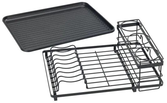 WENKO 54798100 - Odkvapkávač na riad AMY 42,5x31,5 cm čierny