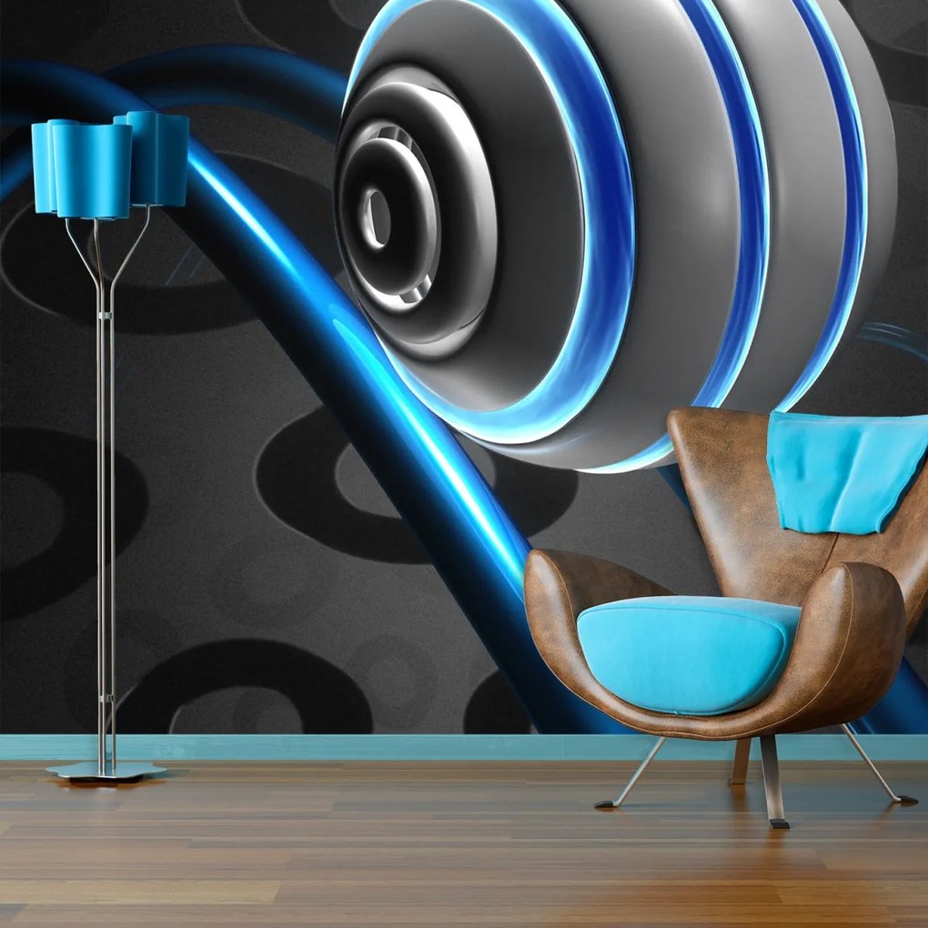 Sablio Tapeta Modrá guľa - 125x75 cm