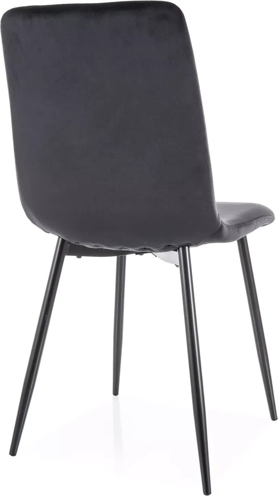 SI Daren Velvet stolička čierna