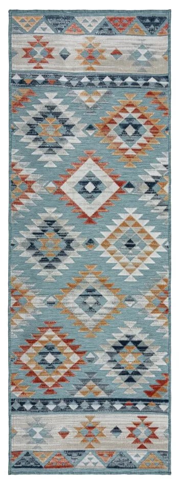 Modrý vonkajší behúň 80x230 cm Avery Blue – Flair Rugs