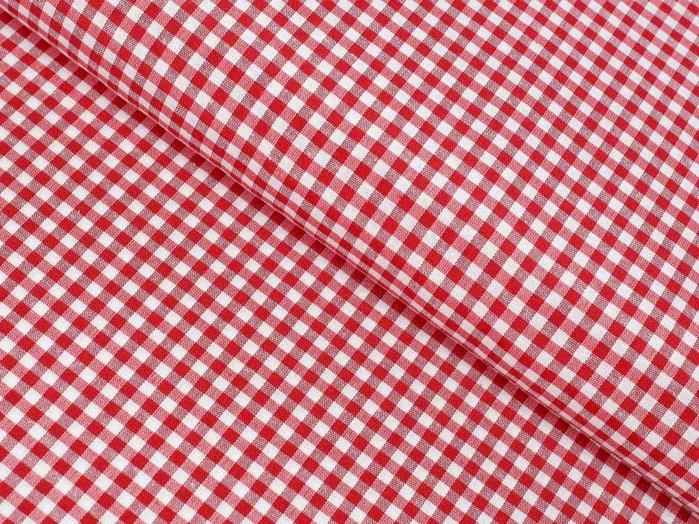 Biante Dekoračná obliečka na vankúš Rebeka RE-003 Červeno-biela kocka malá 30 x 50 cm
