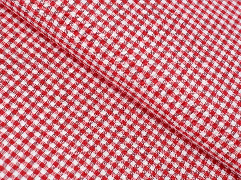 Biante Dekoračná obliečka na vankúš Rebeka RE-003 Červeno-biela kocka malá 35 x 45 cm
