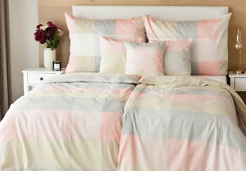 Posteľná bielizeň - Mango Bavlnený satén 1x 220/210, 2x 70/90