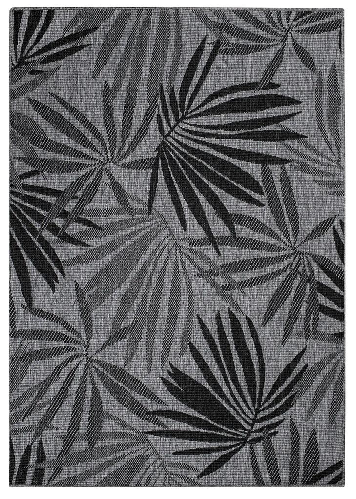 Dekorstudio Obojstranný koberec na terasu DuoRug 5771 - antracitový Rozmer koberca: 160x230cm