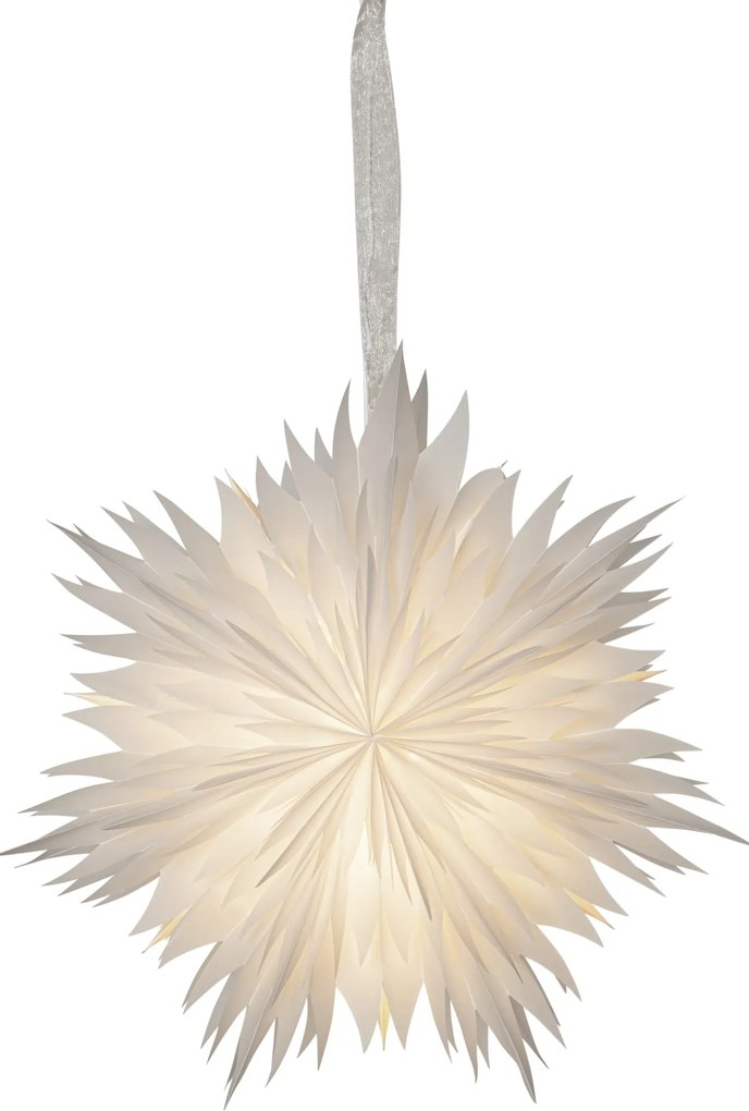 STAR TRADING Závesná svietiaca hviezda Dis White 45 cm