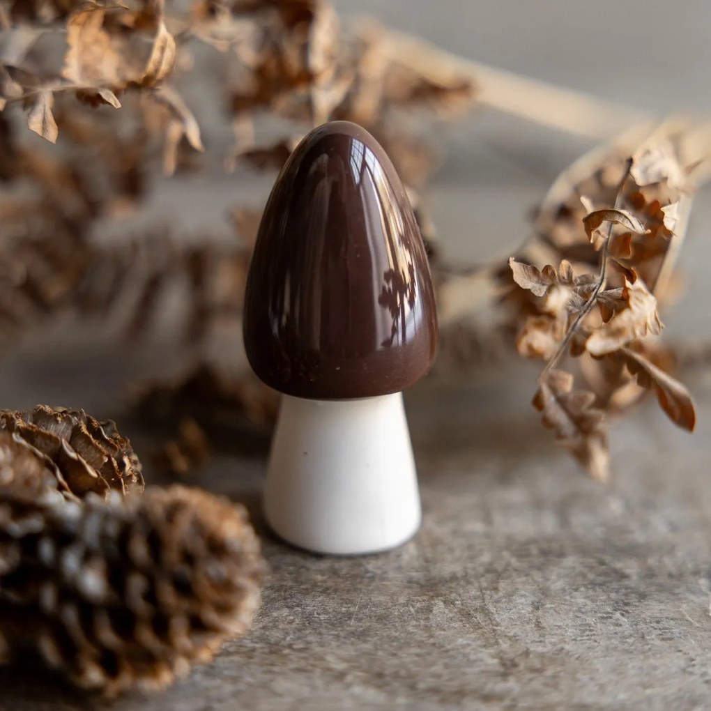 Storefactory Jesenná dekorácia Huba Bohult Brown 6 cm