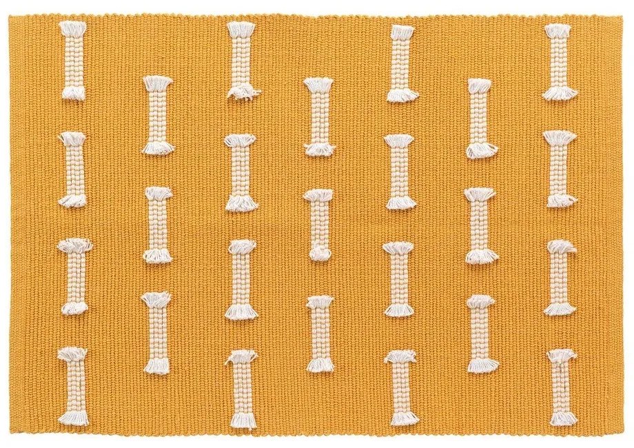 Okrovožltý prateľný koberec 50x80 cm Juline – douceur d'intérieur