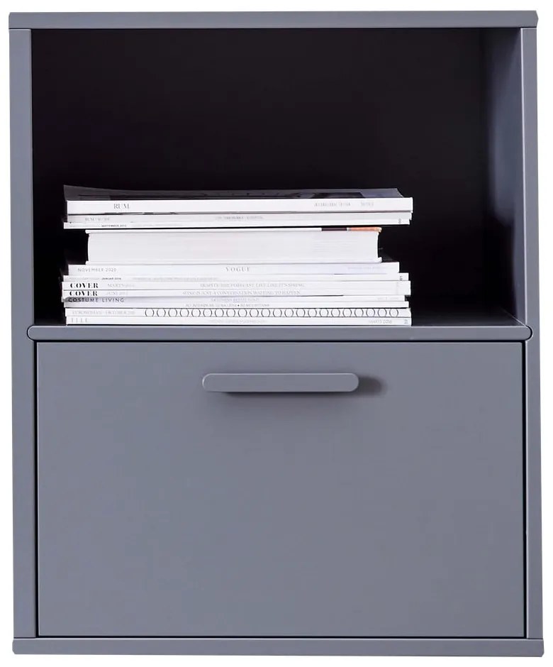 Sivý nástenný nočný stolík Keep by Hammel