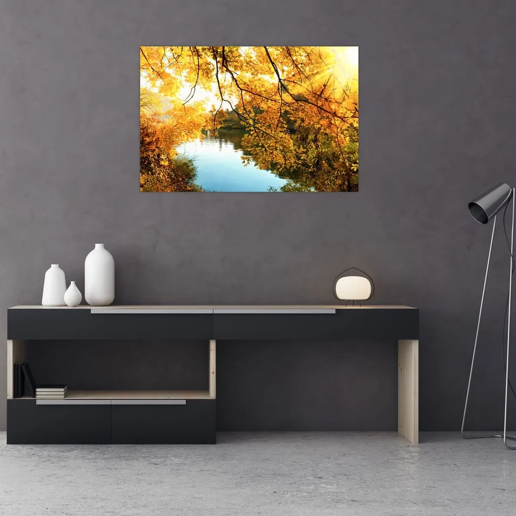 Obraz - Jesenný strom (90x60 cm)