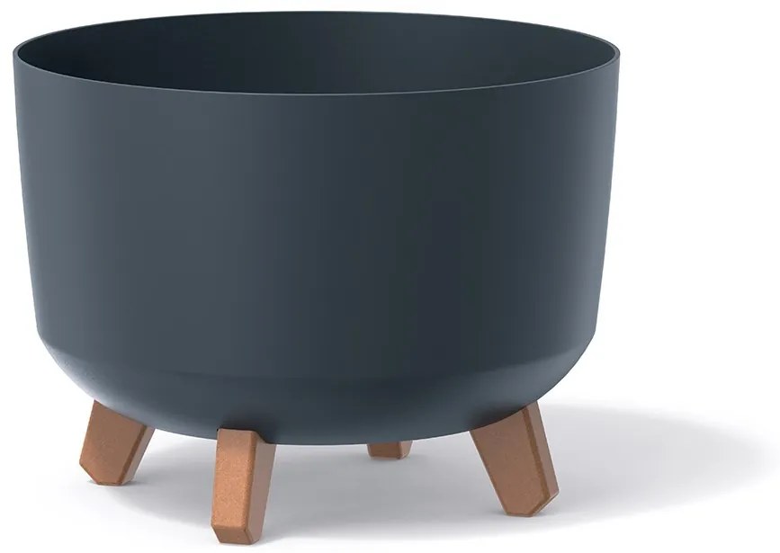 Prosperplast Kvetináč Gracyeen III antracit, varianta 23,8 cm