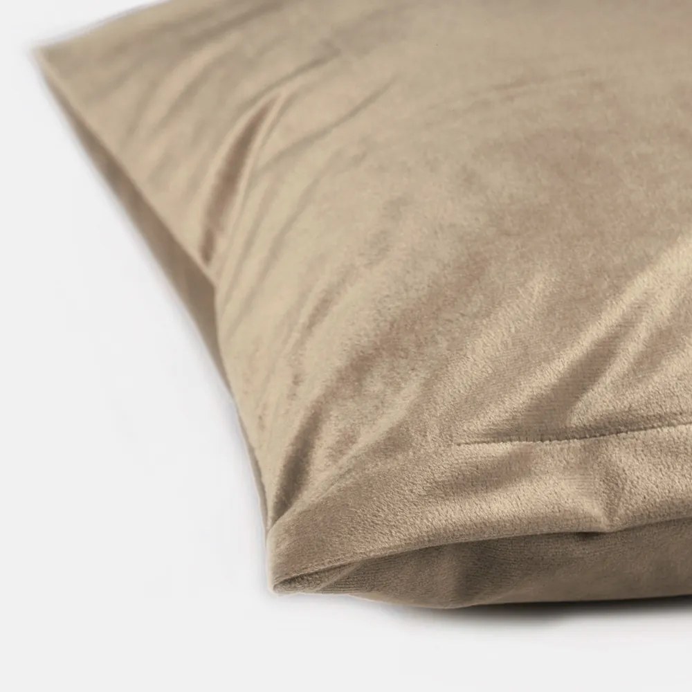 Biante Zamatová obliečka na vankúš Velvet Prémium SVP-026 Kávovo béžová 60 x 60 cm