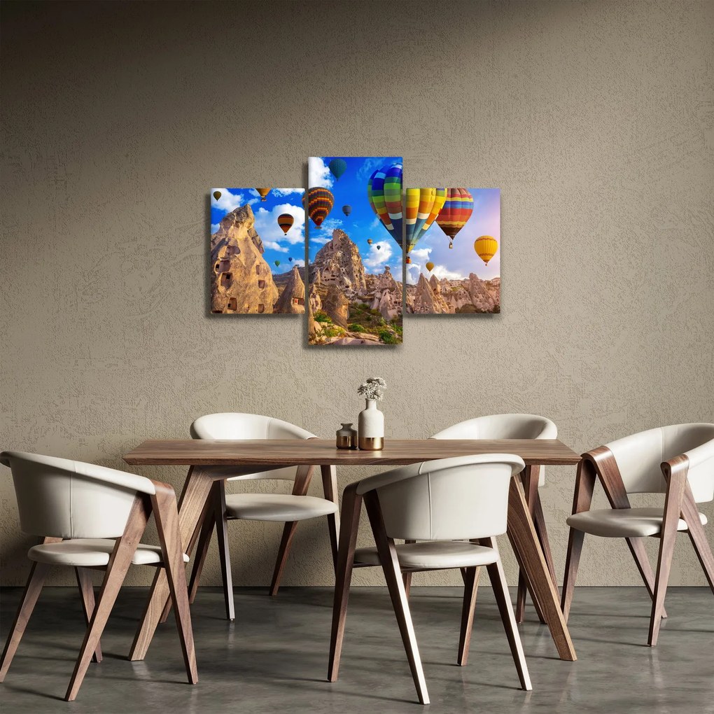 Obraz - Teplovzdušné balóny, Cappadocia, Turkey. (90x60 cm)