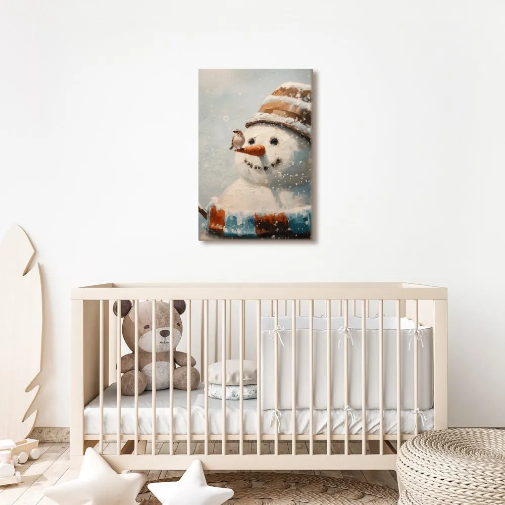 Obraz vianočná rozprávka so snehuliakom