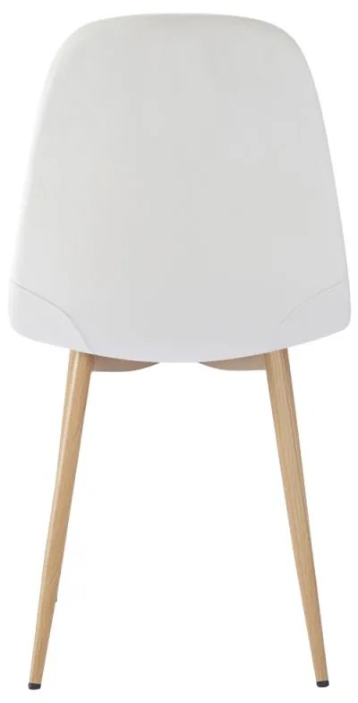 Kondela Stolička, béžová Dulux Velvet látka/buk, LEGA NEW