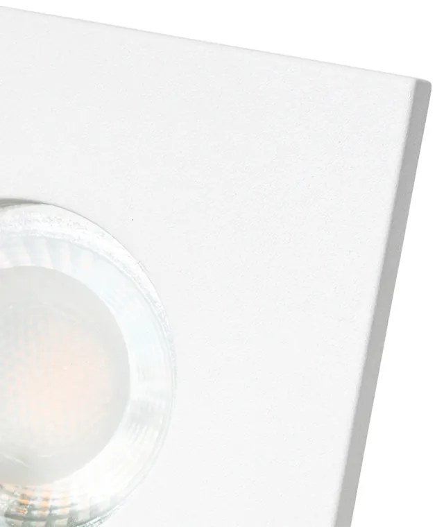 Sada 6 moderných kúpeľňových zapustených bodových svetiel biela - Doku