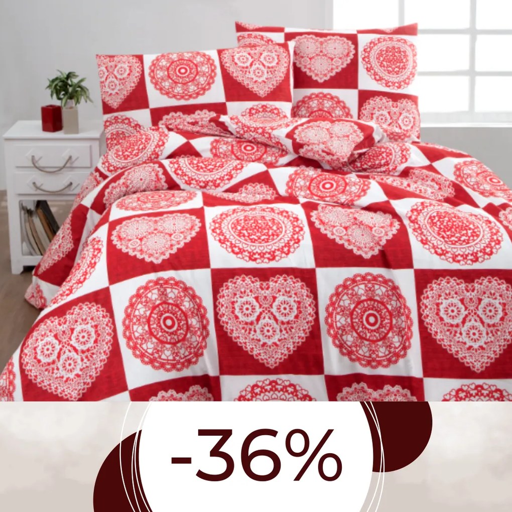 Obliečky bavlnené Hanah EMI: Štandardný set jednolôžko obsahuje 1x 140x200 + 1x 70x90