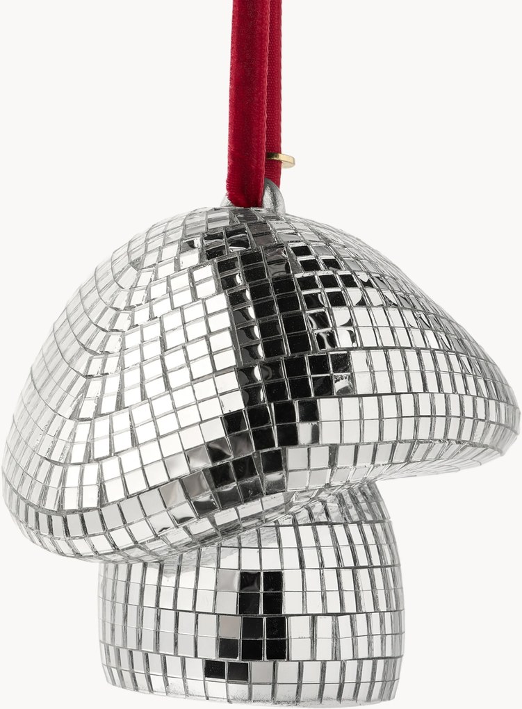 Trblietavá vianočná ozdoba Disco Mushroom