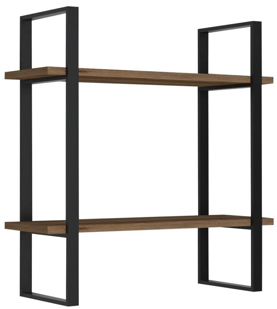 Nástenná polica BUBA dub safírový/čierny