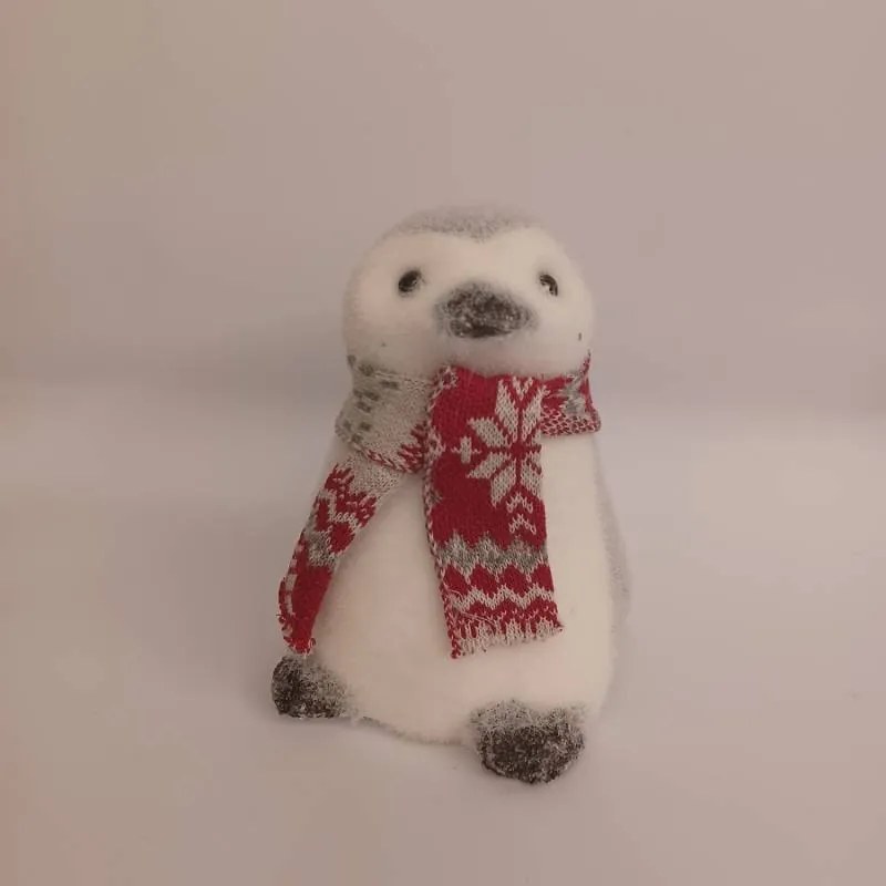 DECOLED Tučniak, 12 x 10 x 15 cm, sivá