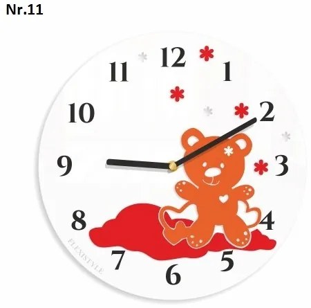 Nástenné hodiny do detskej izby Fialová