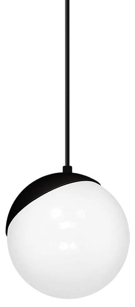 Závesné svietidlo Sfera, 3x biele sklenené tienidlo, b