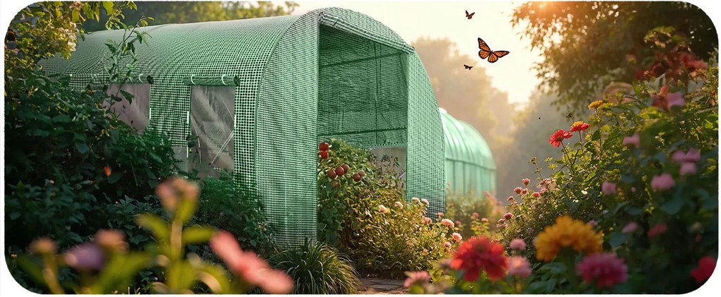 Záhradný fóliový tunel Plonos 3 x 2 m (6 m²) 4910-B