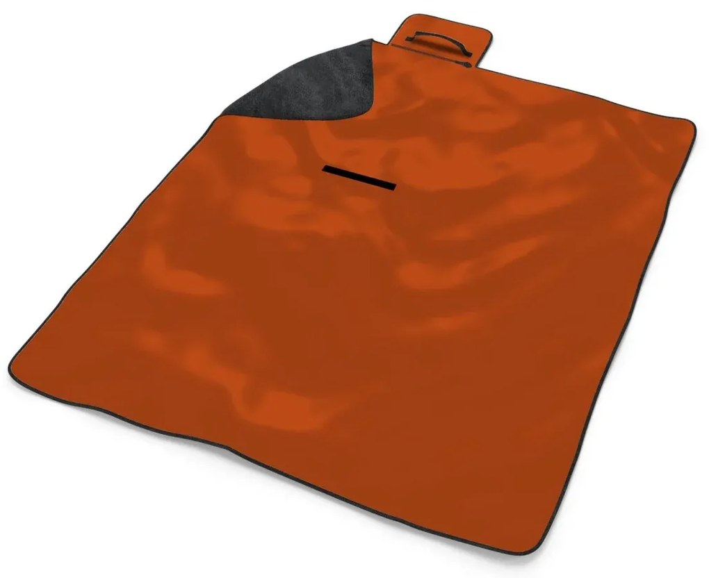 Sablio Plážová deka Cihlově oranžová: 200x140 cm