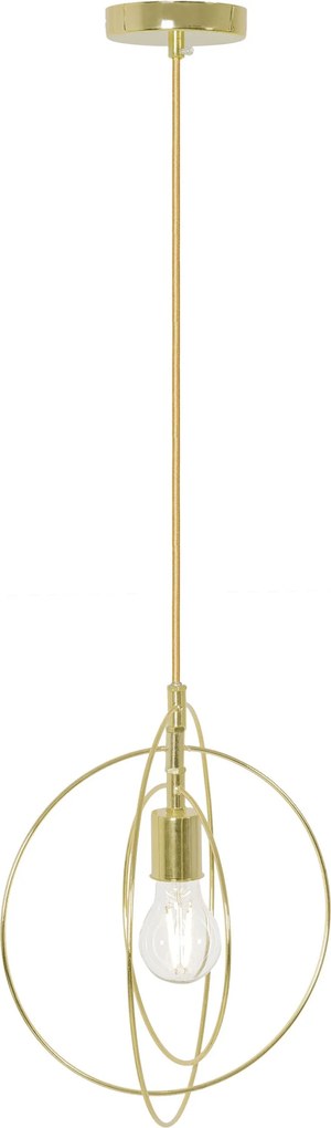 Toolight - závesná lampa E27 APP286-1CP, zlatá, OSW-08404