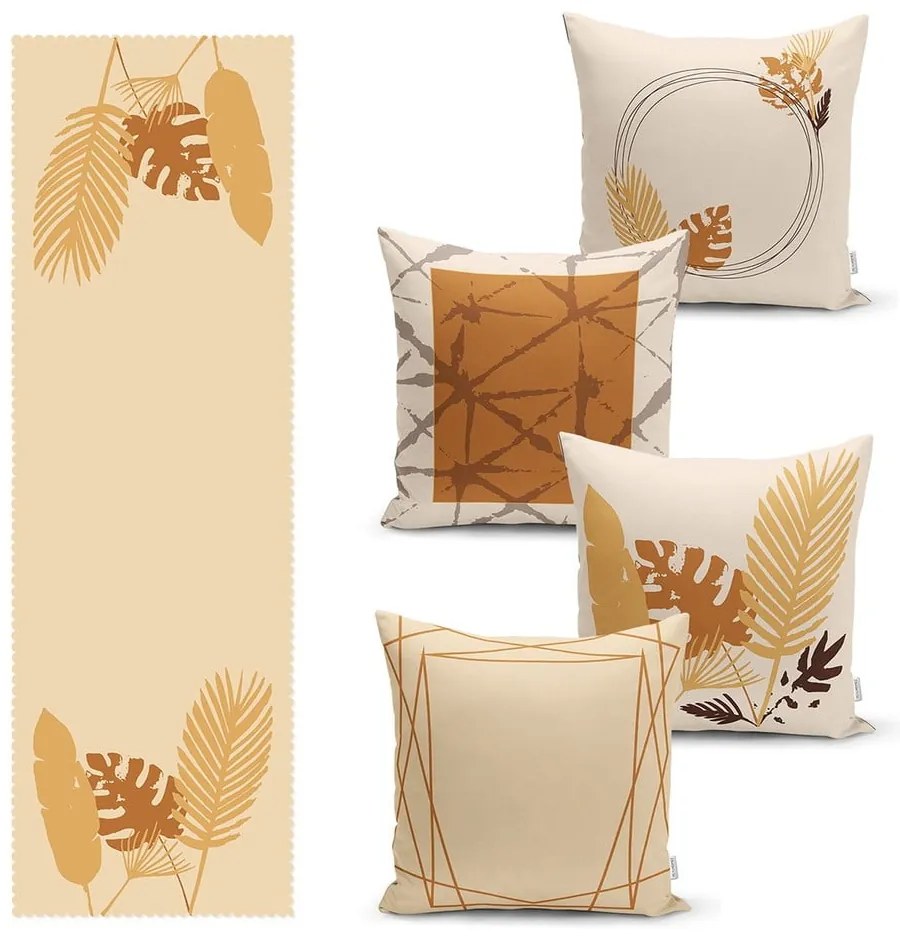 Súprava obliečok na vankúš a behúňa 5 ks – Mila Home