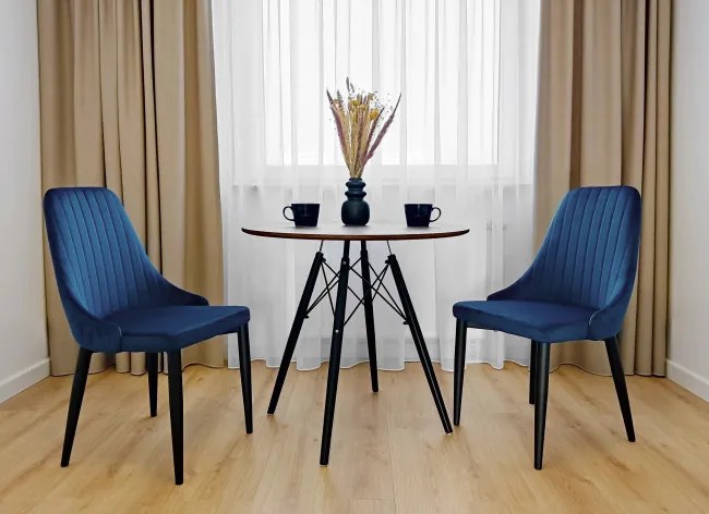 Jedálenská stolička LORIENT zamatová, granátová