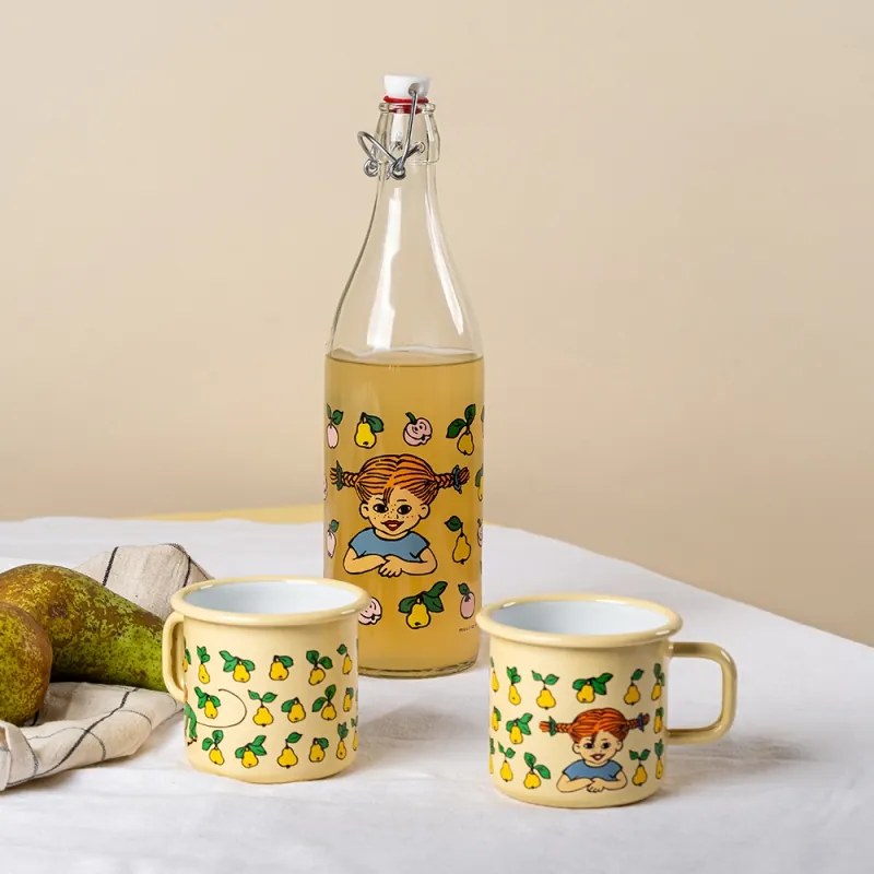 Sklenená fľaša Pippi Fruits 1l