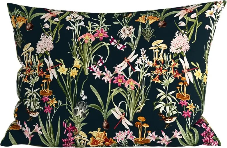 Obliečka na vankúš z mikrovlákna MYSTIC GARDEN 50x70 cm, tmavozelený