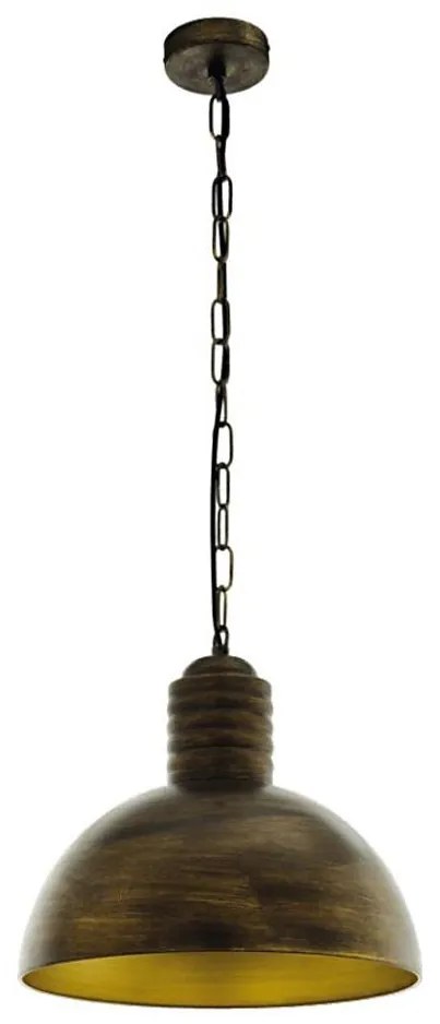 Eglo 79442 - Luster na reťazi GOLDING 1xE27/60W/230V patina