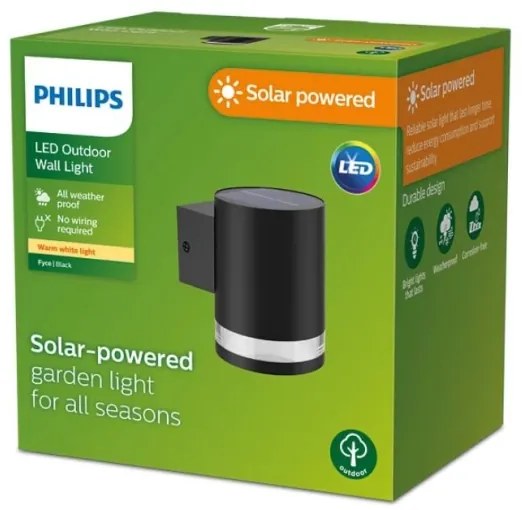 Philips - LED Solárne nástenné svietidlo FYCE LED/1,5W/3,7V 1200 mAh IP44