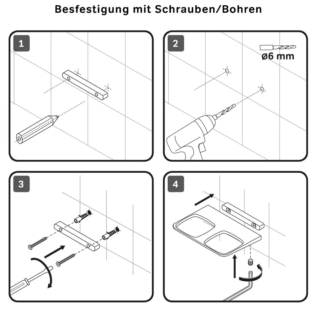 Sklenený pohár na zubné kefky AM.PM Inspire 2.0 AIB343400 nástenný, dvojitý, chróm