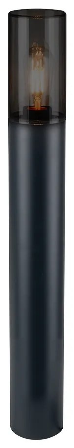 Ecolamp Exteriérové svietidlo Harlem, 1x plastové/čierne kovové tienidlo, (50 cm)