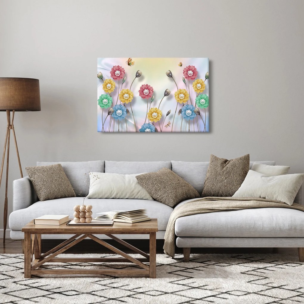 Obraz - Farebná lúka (90x60 cm)